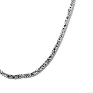 Bali Designs by Robert Manse 18" Sterling Silver Byzantine Chain Necklace with    7462124