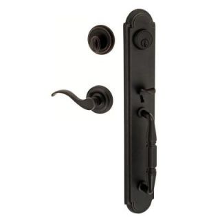 Fusion Oil Rubbed Bronze Ravinia 2 Piece Interior Handle Set with Virginia Right Handed Lever H AR S2 0 ORB R