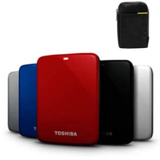 Toshiba Canvio Connect 1TB Portable External Hard Drive Value Bundle with Case