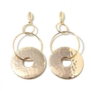 R.J. Graziano "Boho Lux" Goldtone Overlapping Circle Drop Earrings   8080542