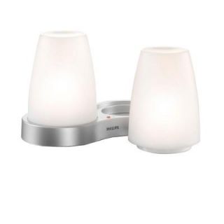 Philips IMAGIO 5 3/8 in. Candlelights Off White LED Table Lamp with Charging Plate 691106048
