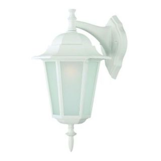 Acclaim Lighting Camelot Collection 1 Light Textured White Outdoor Wall Mount Light Fixture 6112TW/FR