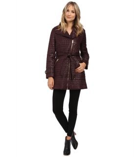 via spiga crocodile moto quilt coat