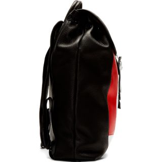 Neil Barrett Black Leather Colorblocked Backpack