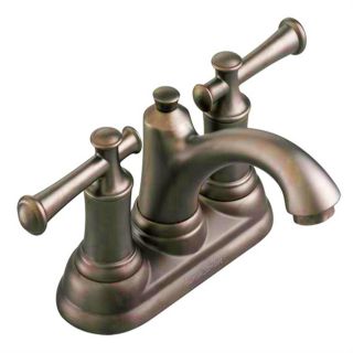 American Standard Portsmouth Oil Rubbed Bronze 2 Handle 4 in Centerset WaterSense Bathroom Faucet (Drain Included)