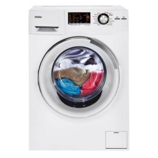 Haier 2.0 cu. ft. 24 in. Wide Front Load Washer/Dryer Combination with Stainless Steel Drum in White HLC1700AXW