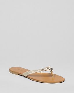 Badgley Mischka Flat Thong Sandals   Alee