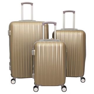 World Traveler Sky 3 Piece Hardside Spinner Luggage Set With