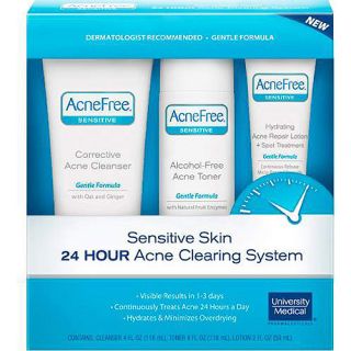 Acnefree Sensitive Skin System, 3ct