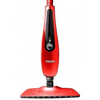 SI45R   HAAN SlimPro Steam Mop with Two Pads, Red, Refurbished