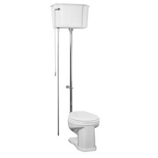 Pegasus Victoria 2 piece 1.6 GPF Round High Tank Water Closet Toilet in White with Chrome Trim 2 413WC
