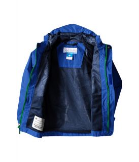 Columbia Kids Fast & Curious™ Rain Jacket (Toddler) Hyper Blue Plaid