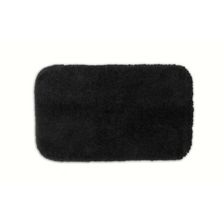 Posh Plush Onyx Washable Bath Rug