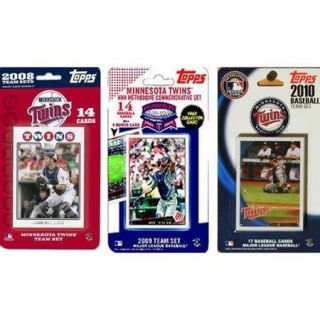 C & I Collectibles MLB 3 Different Licensed Trading Card Team Set