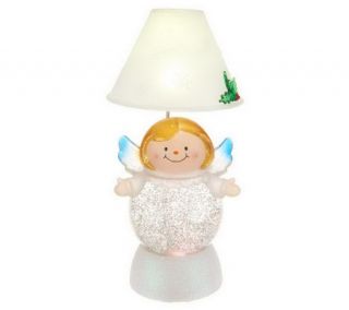 As Is Kringle Express Holiday Character Glitter Dome Candle Lamp —