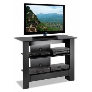 Mfi Nexera 100206 Alpine 31 Inch Tall TV Console  Textured Black Lacquer