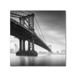 Trademark Fine Art 24 in. x 24 in. Manhattan Bridge I Canvas Art ALI0061 C2424GG