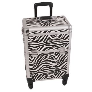 Sunrise White Zebra Rolling Makeup Case   17107215  