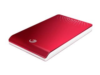 Seagate FreeAgent Go 500GB USB 2.0 2.5" External Hard Drive ST905003FDA2E1 RK Ruby Red