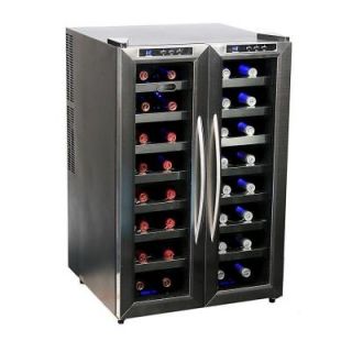 Whynter 32 Bottle Dual Zone Wine Cooler WC 321DD
