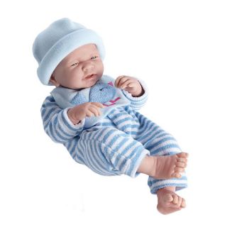 La Newborn 17 Inch Real Boy in Blue Bird Motif Outift    JC Toys