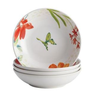 BonJour Dinnerware Al Fresco Porcelain Stoneware 4 Piece Fruit Bowl Set 51928
