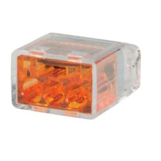 Contractor's Choice Orange 3 Port Push In Wire Connector (100 Pack) 67215.0