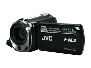 JVC Everio GZ HM340 Black CMOS 20X Optical Zoom 16GB Dual Full HD Memory Camcorder