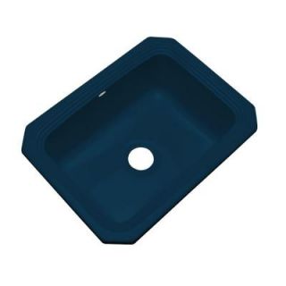 Thermocast Rochester Undermount Acrylic 25 in. Single Bowl Kitchen Sink in Navy Blue 25020 UM