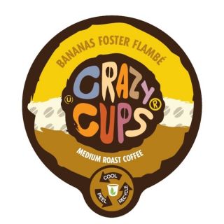 Crazy Cups Banana Foster Flambe Single Serve Coffee K Cups (22 count