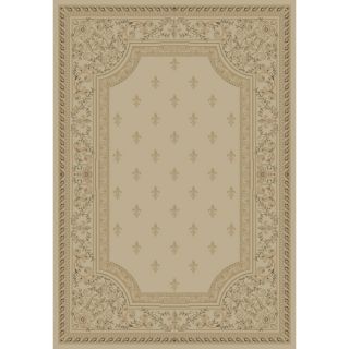 Concord Global Legend Rectangular Cream Floral Woven Area Rug (Common 8 ft x 11 ft; Actual 7.83 ft x 10.83 ft)