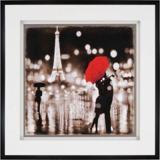 Home Decorators Collection 40 in. x 40 in. "A Paris Kiss" by Kate Carrigan Framed Printed Wall Art 1901300730