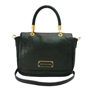 MARC BY MARC JACOBS Small Too Hot To Handle Black Leather Tote