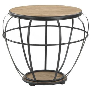 Wyoming Wire Large End Table   Brown