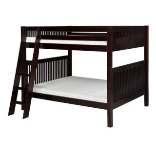 Camaflexi Full over Full Bunk Bed with Angle Ladder