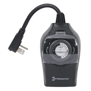Intermatic 15 Amp 2 Outlet Mechanical Residential Plug in Lighting Timer