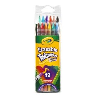 Crayola Erasable Twistables Colored Pencils, 12 Count