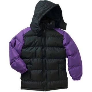 Climate Concepts Girls' Puffer Coat with Polar Fleece Lining