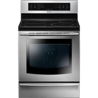 Samsung 5.9 cu. ft. Induction Range with Self Cleaning True Convection Oven in Stainless Steel NE597N0PBSR