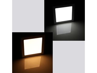 15W Square LED Recessed Ceiling Panel Light Down Lamp Ultra Thin Bright for Living Room Bathroom Bedroom Kitchen AC85 265V