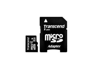 Transcend 8 GB Class 4 microSDHC Flash Memory Card TS8GUSDHC4