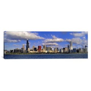 iCanvas Panoramic Illinois, Chicago, Panoramic View of an Urban Skyline by the Shore Photographic Print on Canvas