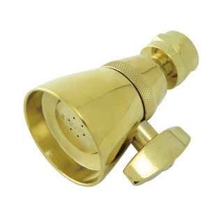 Elements of Design 1.75 in 2.0 GPM (7.6 LPM) Polished Brass Showerhead