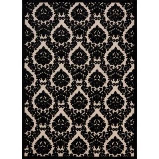 Nourison  Ultima Ivory/Black 7 ft. 9 in. x 10 ft. 10 in. Area Rug 255440