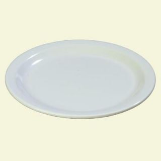 Carlisle 9 in. Diameter Melamine Dinner Plate in White (Case of 48) 4350102