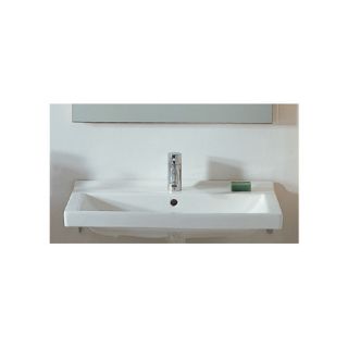 Whitehaus Collection China Rectangular Wall Mount Bathroom Sink