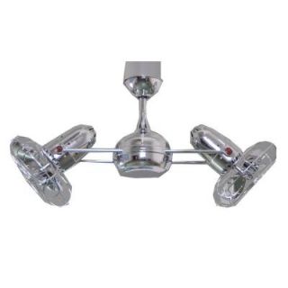 Gale Series 14 in. Polished Chrome Indoor Double Headed Ceiling Fan XXDG CR MTL