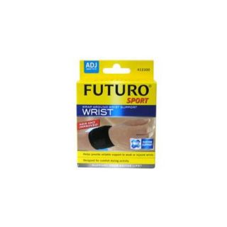 Futuro Sports Adjustable Elastic Wrist Wrap, Size  Adjustable, Black   1 Ea