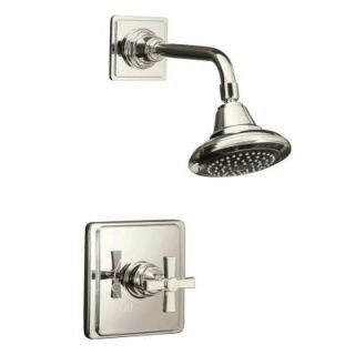 KOHLER Pinstripe 1 Handle Shower Faucet Trim in Vibrant Polished Nickel (Valve Not Included) K T13134 3A SN