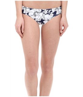 Shoshanna Hand Drawn Poppies Hipster Bottoms Navy/White